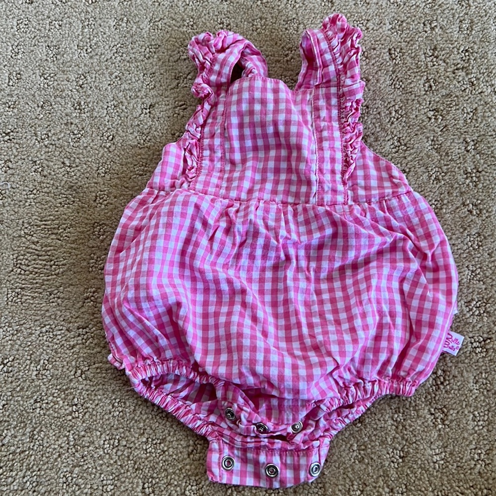 Ruffle butt baby girl onesie